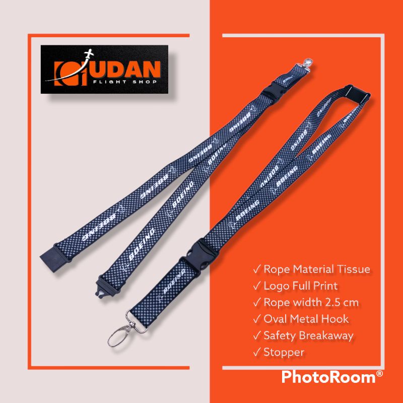 

Lanyard (Tali ID Card) Boeing Carbon