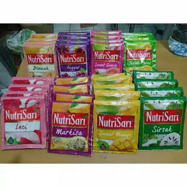 

NUTRISARI 1 RENCENG 10 SACHET MINUMAN SEGAR