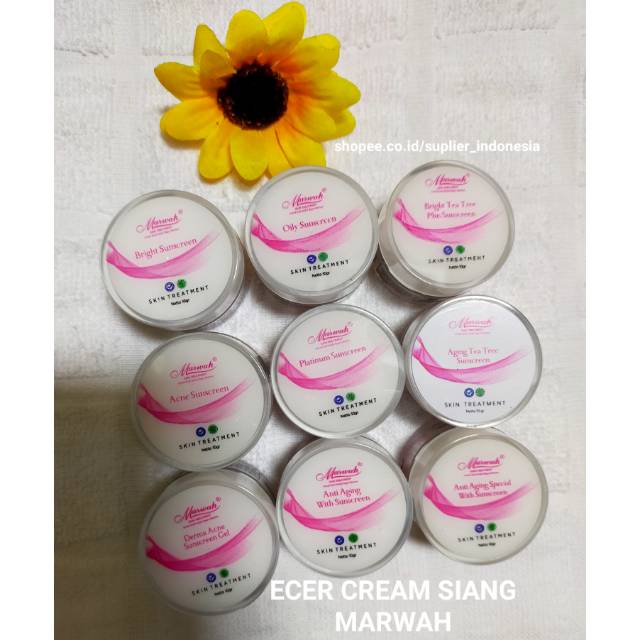 PAKET MARWAH ECER CREAM SIANG/MALAM MARWAH SKINCARE BPOM AMAN BUSUI BUMIL