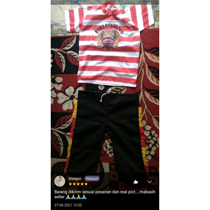 

Baju Reog Anak Baju Reok Anak Kaos reog celana barongan setelan anak umur 2 tahun sampai 12 tahun