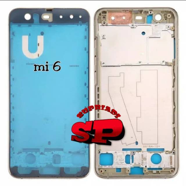 FRAME LCD BAZEL TULANG TENGAH TATAKAN LCD XIAOMI MI6 MI 6 BAZEL LCD