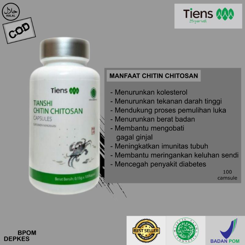 Chitin Chitosan/Suplemen Makanan/Dewasa