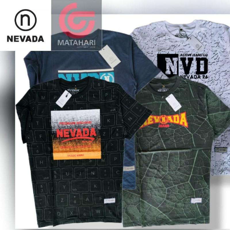  NEVADA  Kaos Distro Pria NEVADA  BM ORI Kaos Surfing Murah 