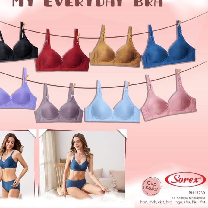 ✹ Bra Sorex TANPA KAWAT/BH sorex 17239 super soft/CUP BESAR C UK 36-42 ☻