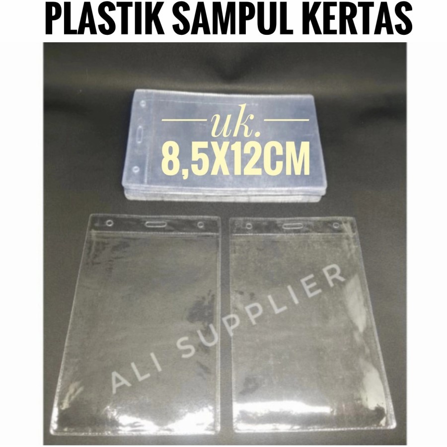 Plastik Nama / Name Tag / Plastik Cover / Plastik Pengenal 8,5x12 MURAH