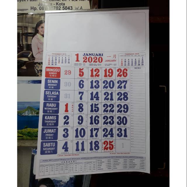 Kalender Kerja Medium Umum Tahun 2020