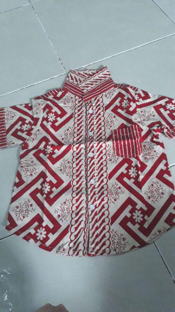 Kemeja Batik Anak - Batik Anak Laki-laki / Kemeja Anak / Batik Couple / Rian Kids