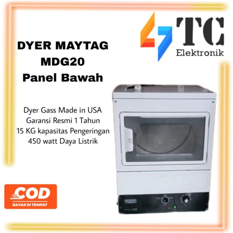 DYER MAYTAG MDG20 Panel Bawah Kaca Besi