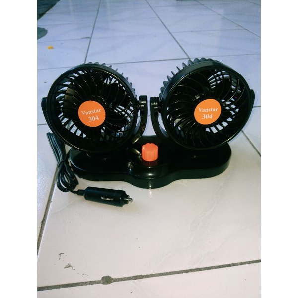 kipas angin mobil 12v / 24V kipas mobil/car cooling double fan