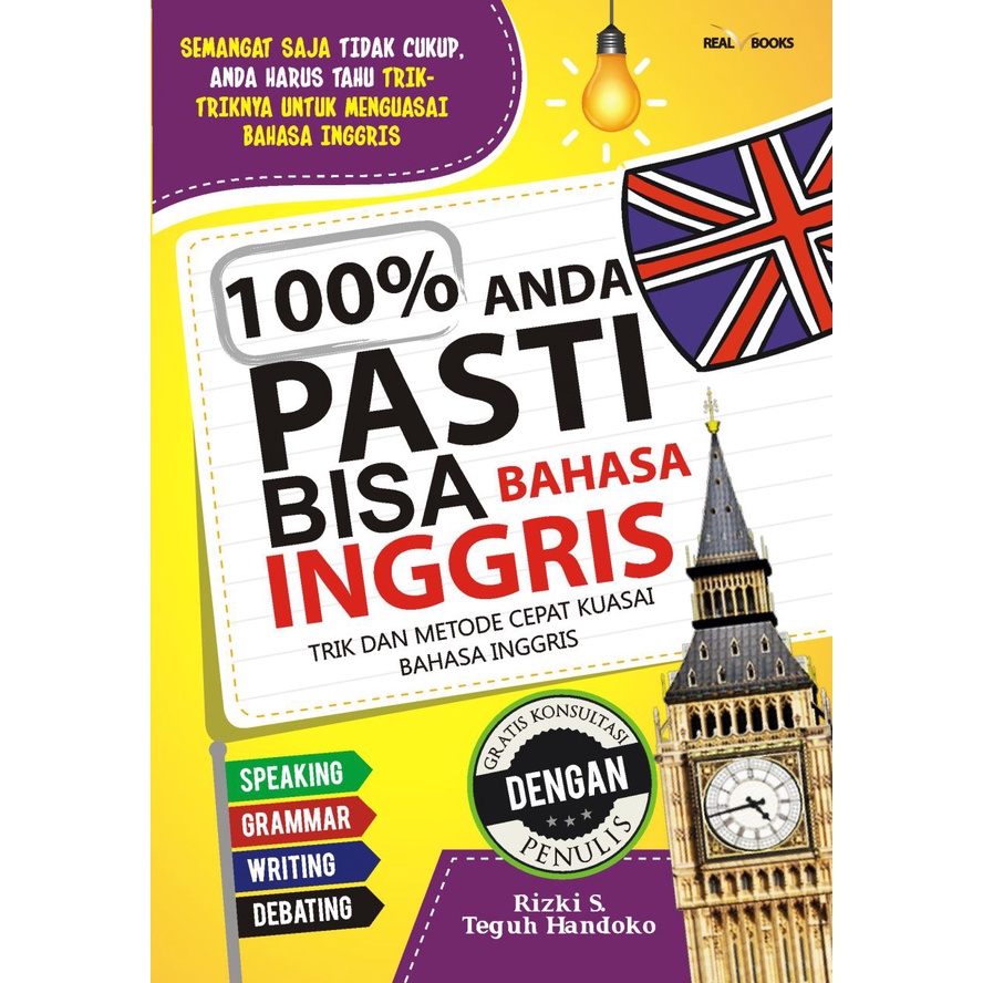 Buku Bahasa Inggris - 100% ANDA PASTI BISA BAHASA INGGRIS - Terlengkap - Sistematis - Terbaik - Best Seller-1