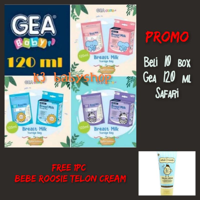 Kantung Asi Gea Baby 120ml 120 ml plastik asi kantong asip breastmilk storage bag