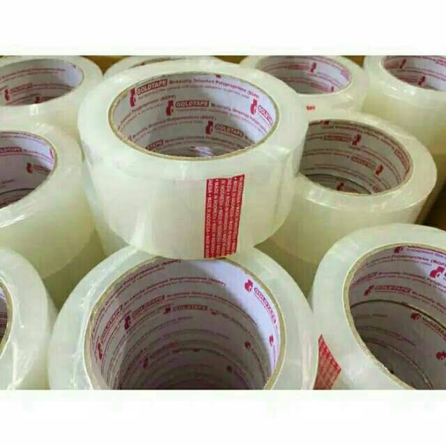 

Lakban Gold Tape Bening ato Coklat 2 Inch / 48 MM