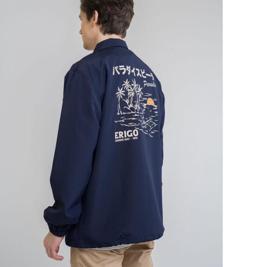 DI-770>> Erigo Coach Jacket Paradaisu Navy .,