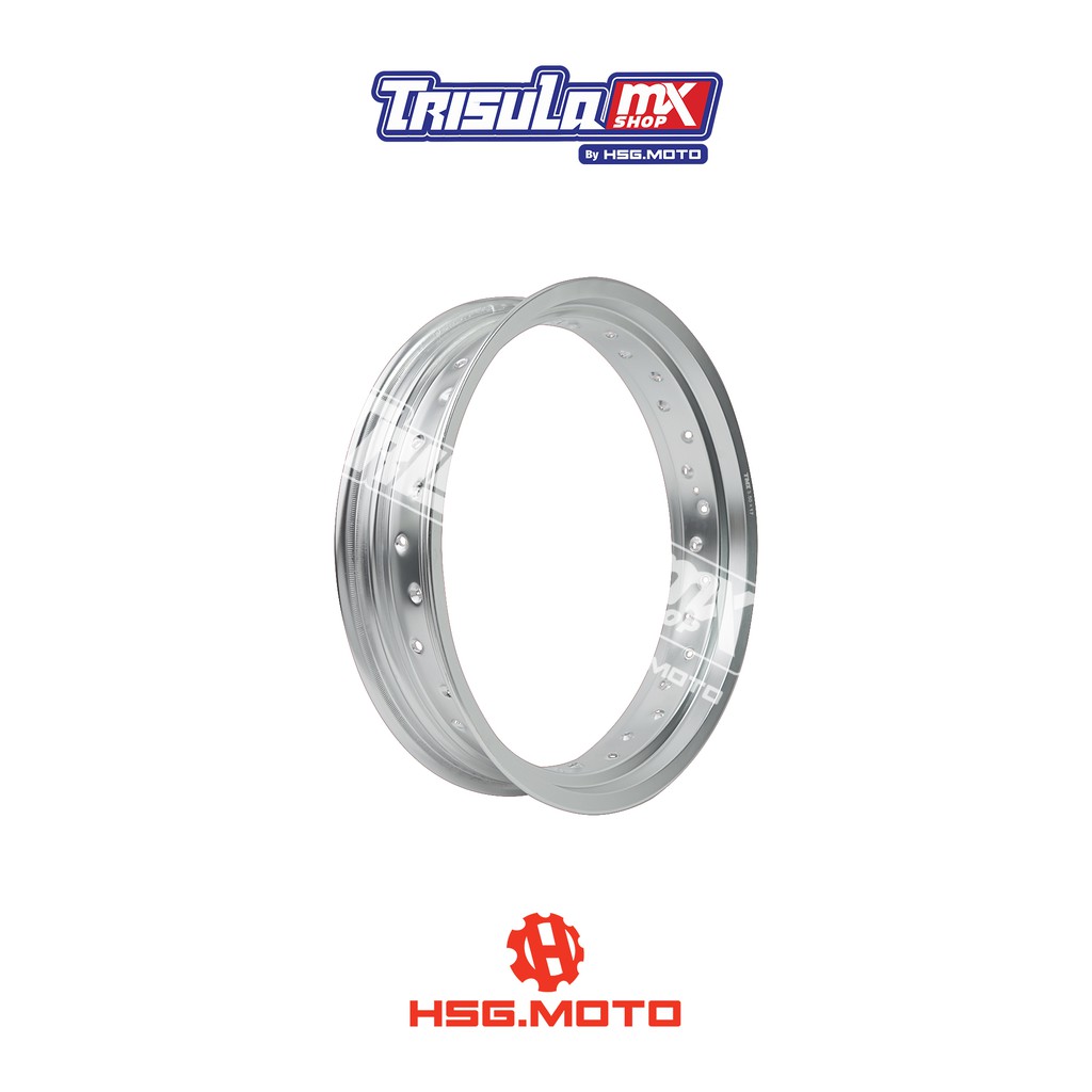 VELG SUPERMOTO TMX ALUM MT RIM 3.50x17 32H - SILVER