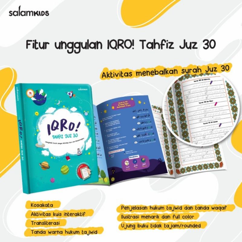 [Salam Kids] Iqro Tahfidz Juz 30 Buku Anak Edukasi Mengaji
