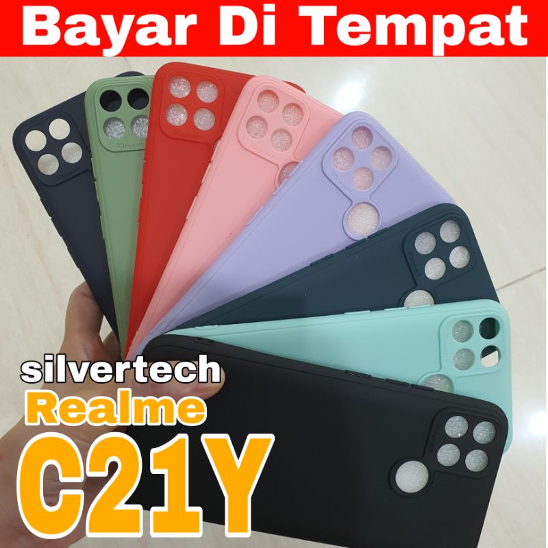 Silvertech Realme C21Y C21 Y Macaron Case C21Y aneka Warna