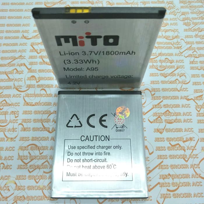 Baterai Battery Batre Original Oem MITO A95 BA-00044 BA00044