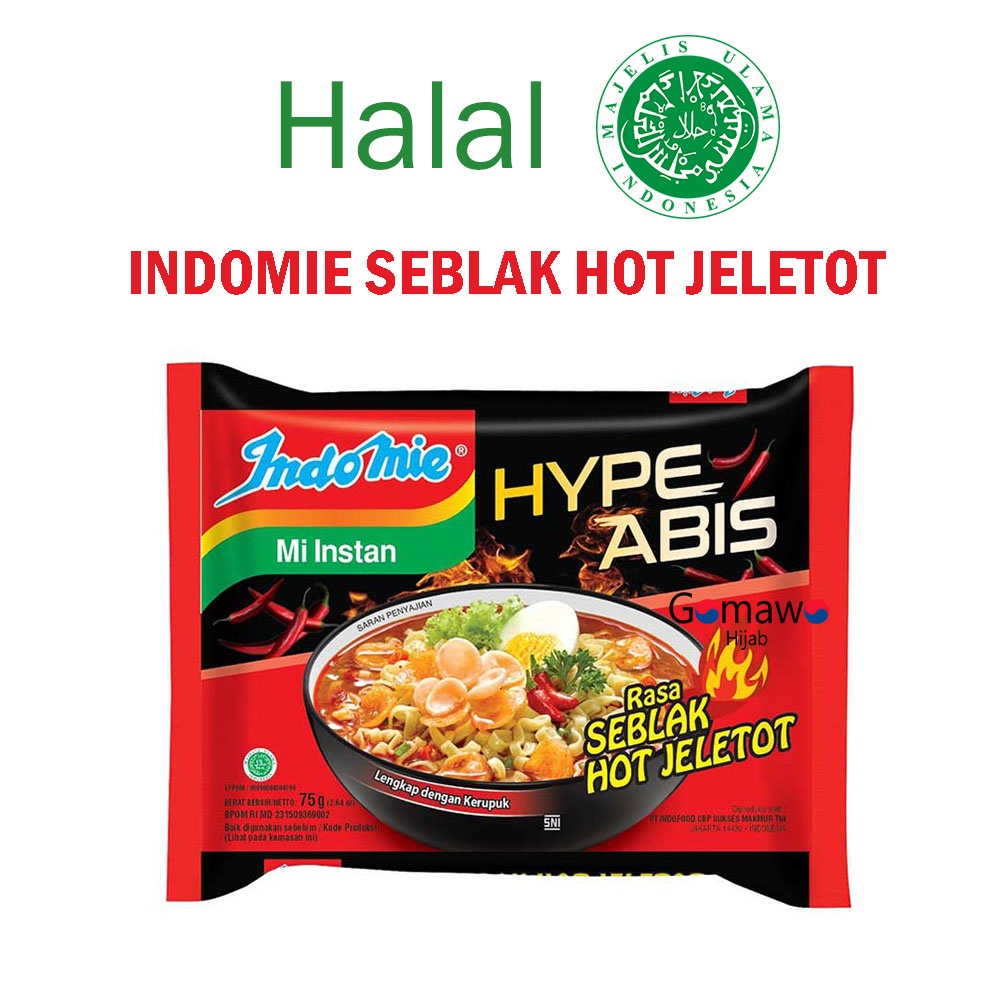 

INDOMIE HYPE ABIS RASA SEBLAK HOT JELETOT