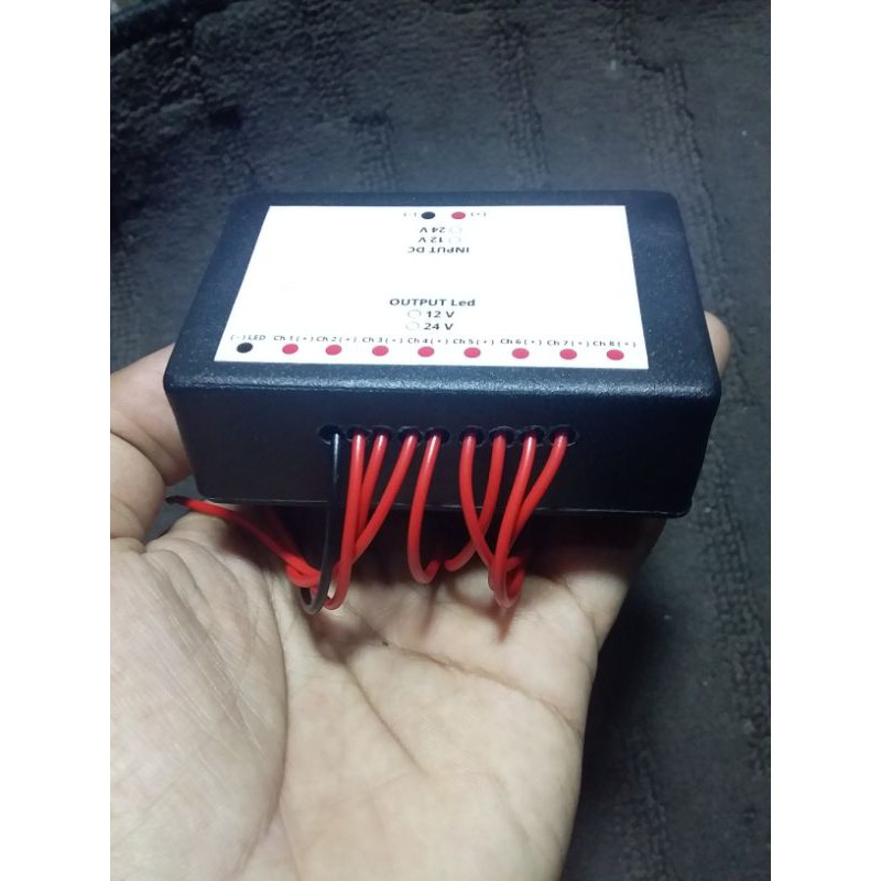 Modul strobo kolong 12v 24v 8channel 10mode auto