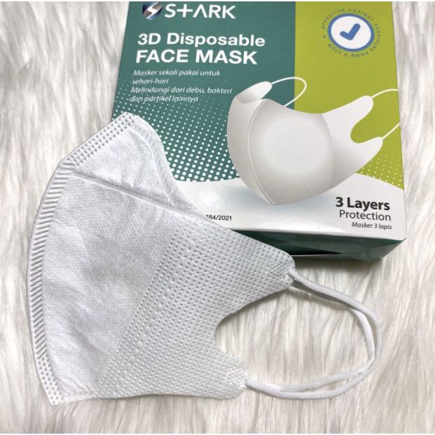 Masker Duckbil Face Mask 3ply 3d Disposable Face Mask Stark Duckbill Murah Pcs Putih Shopee Indonesia