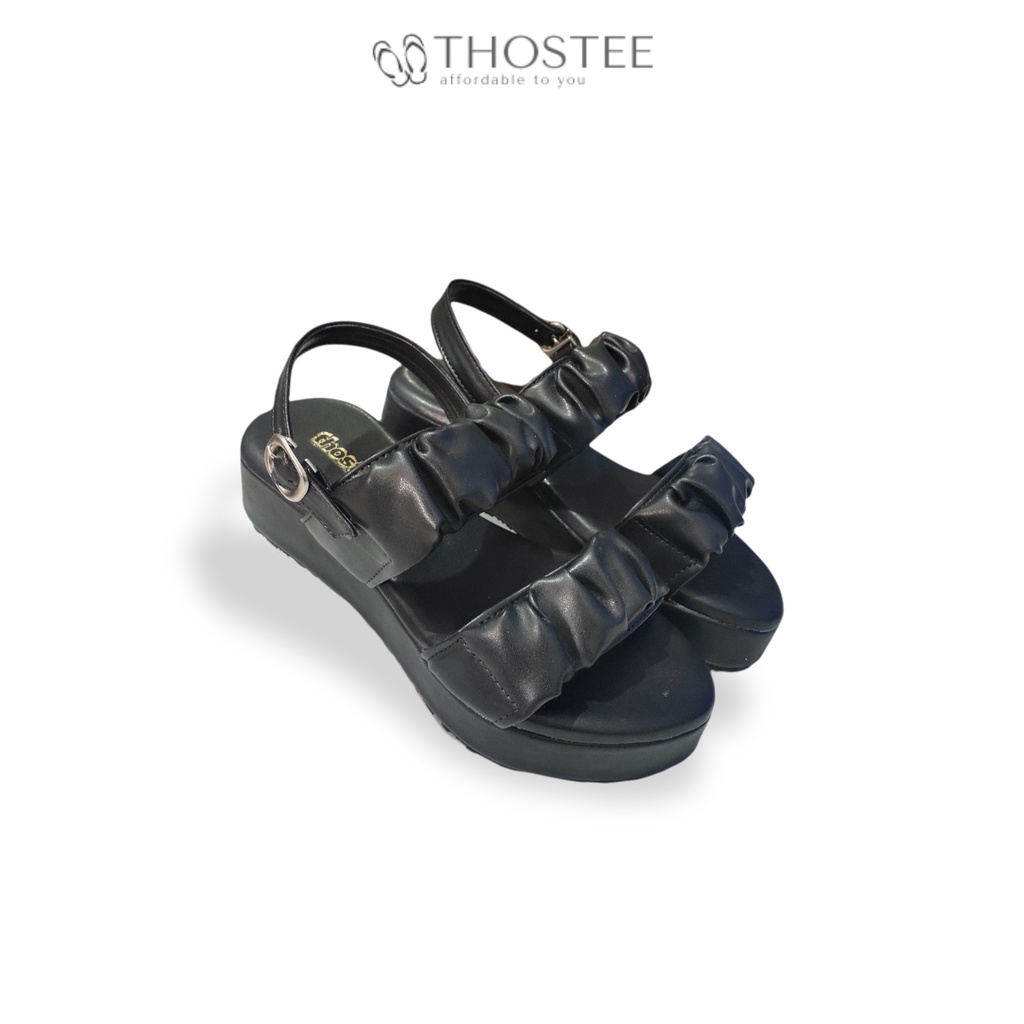 Thostee Sandal Platform Wedges Wanita Ilona-Black