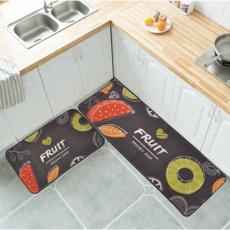 Premium Keset Dapur anti slip 2in1 /Keset alas dapur kamar mandi 2in1