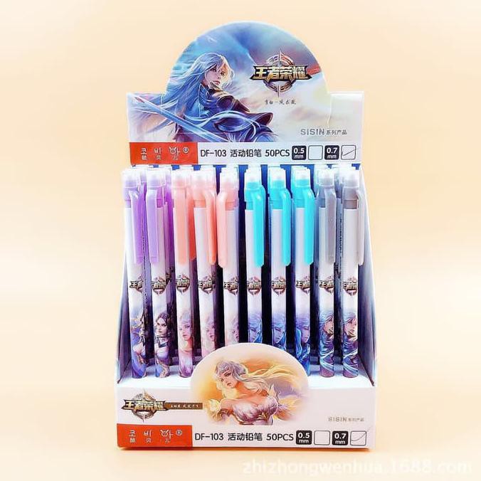 

Pensil mekanik Sisin 0.5 0.5mm Dengan Penghapus Mechanical Pencil SALE