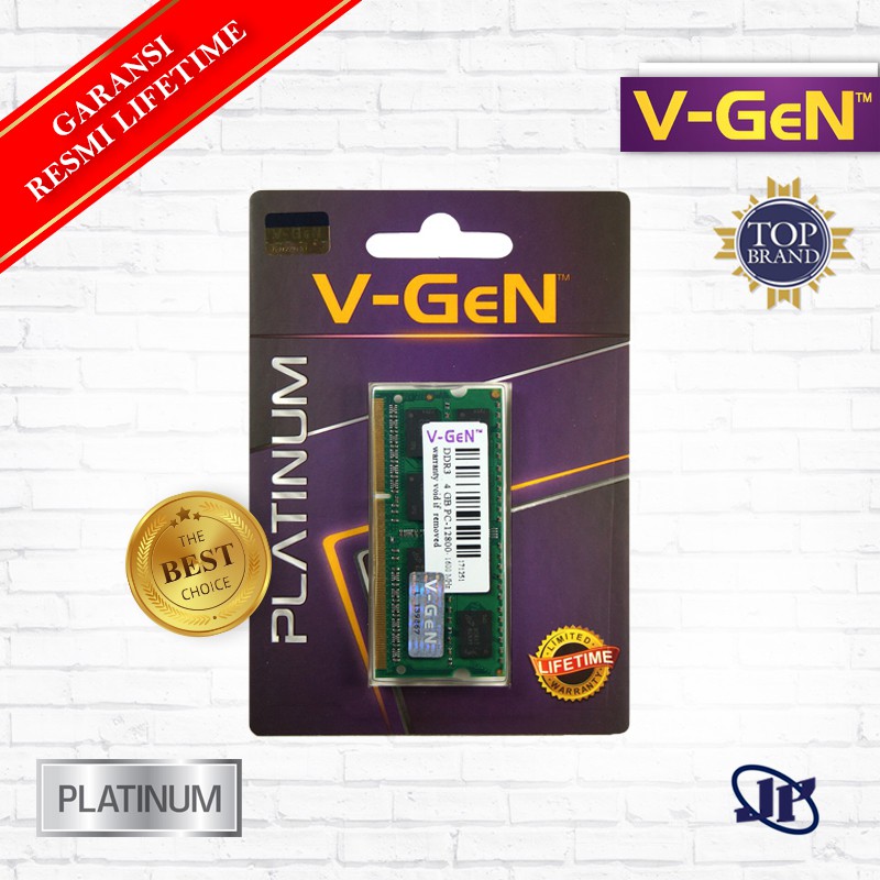 Memory RAM V-Gen Platinum Sodimm 4GB DDR3 PC12800 1600Mhz