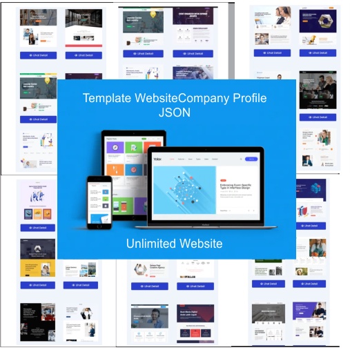TEMPLATE JSON WEBSITE COMPANY PROFILE - SUPORT ELEMENTOR FREE - UNLIMITED WEBSITE PLUS BONUS