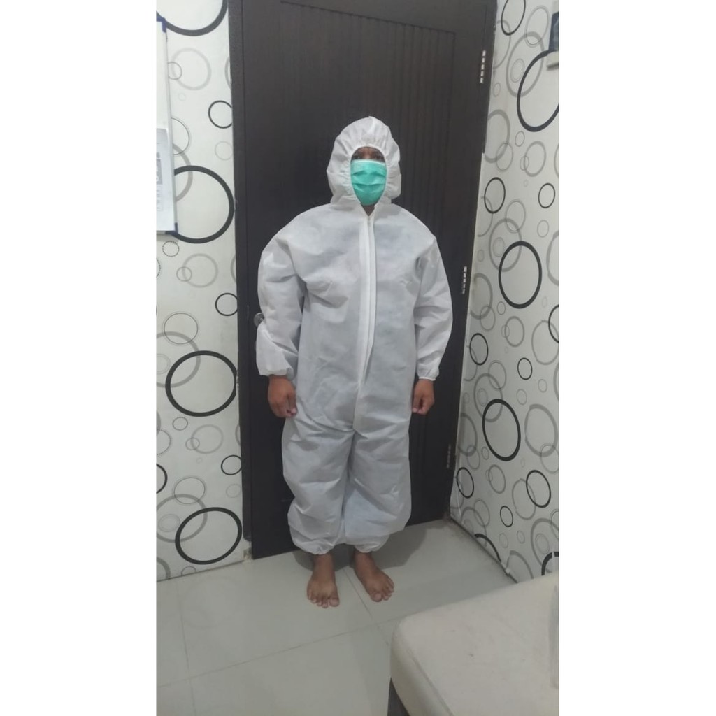 APD Hazmat Cover all Putih  bahan tyvek import china