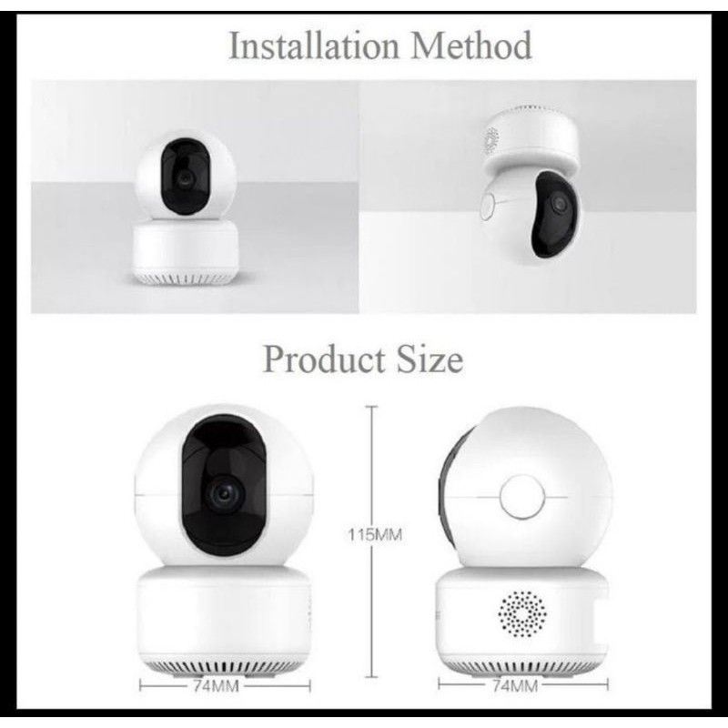 CCTV WIRELESS IPCAM WIFI 5MP FULL HD 1080P APLIKASI ICSEE KUALITAS BAGUS