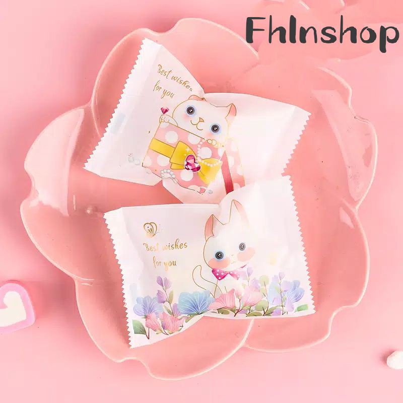 

10pcs kantong plastik nougat/ cookies bag candy/souvenir hampers best wishes