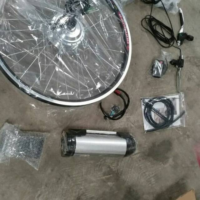 KIT LITIUM SET sepeda listrik 36 volt 350w velg 26" 350 w 36 v