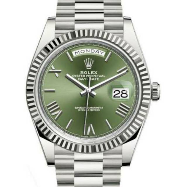 Rolex day date blue and green dial