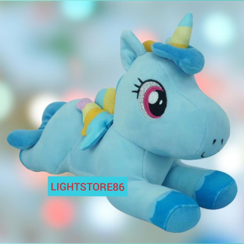 Boneka Kuda Unicorn Classie Wing Rainbow My Little Pony Bahan Soft Ukuran 33 Cm