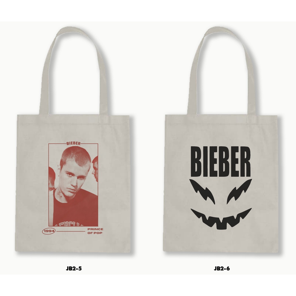 TOTE BAG BLACU - JUSTIN BIEBER 02