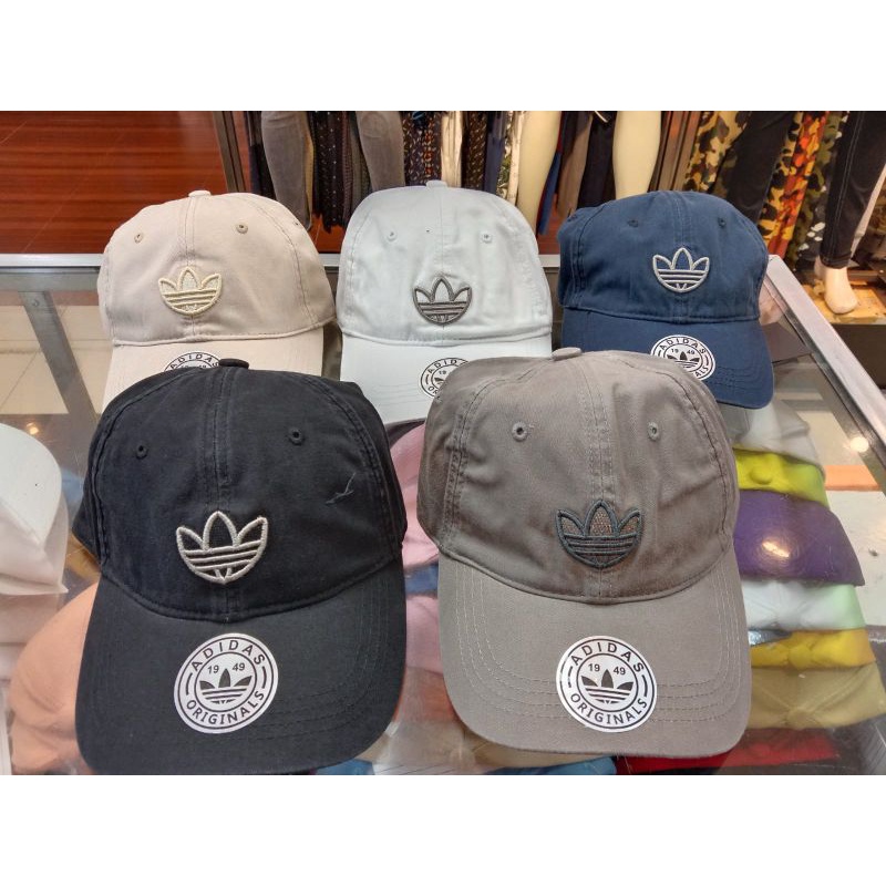 Topi Adidas Trefoil Logo Vintage Original Cap Caps Vintage Sport Unisex Authentic Murah