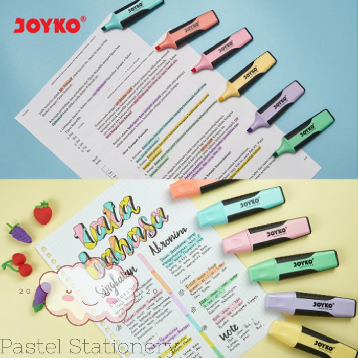 

mdn Highlighter Joyko Set Pastel Color HL-70 - Penanda Berwarna Joyko