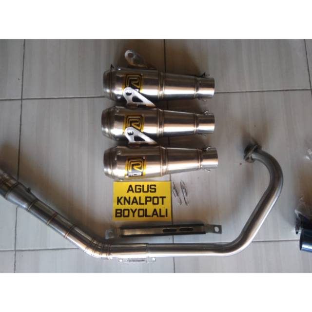 Knalpot rcb leher ngaceng ata jentar drag roadrace satria fu dan mx