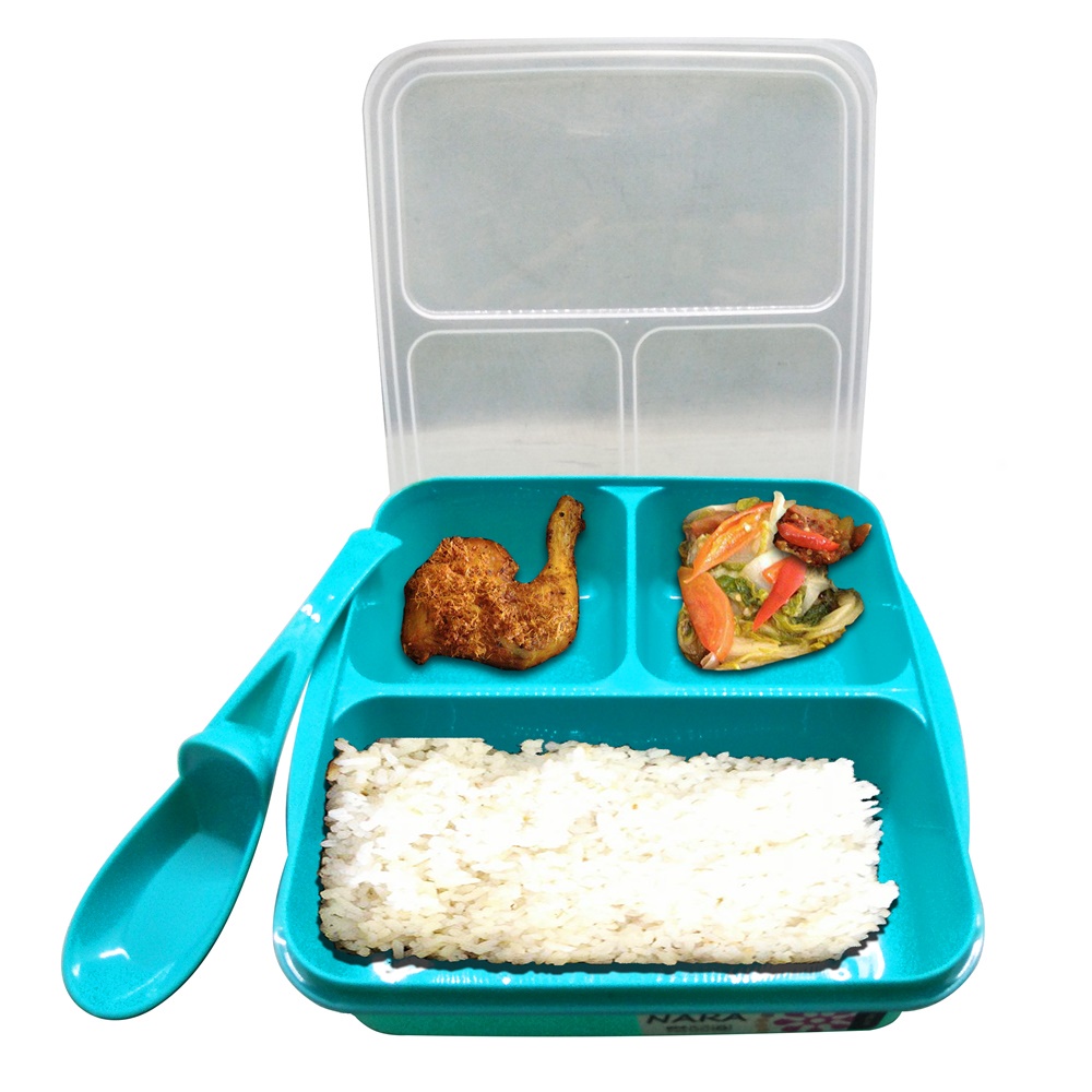 FM - Kotak Makan dan Sendok Lunch Box Clio NARA