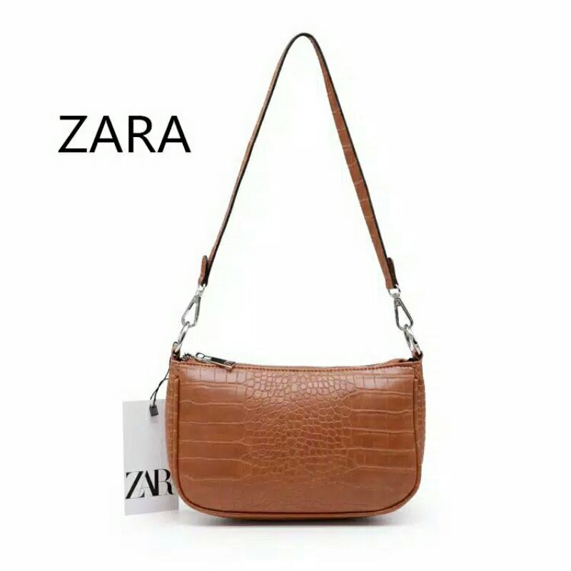 Zara croco Sellica crossbody IMPORT PREMIUM❤