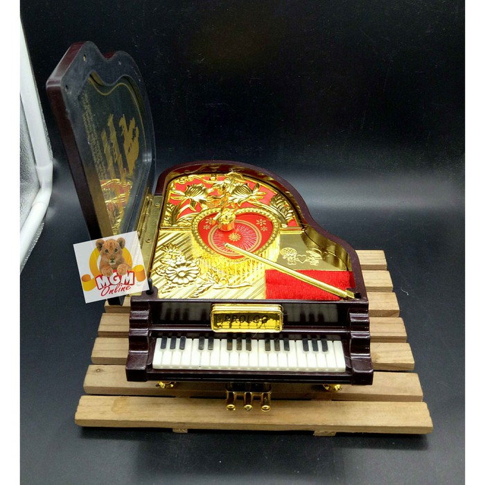 Kotak perhiasan GRAND Piano / Kotak musik / Jewelry Music Box 9092