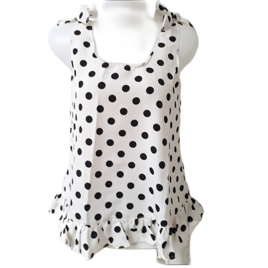 Baju Polkadot cewek Blouse Polkadot Cewek Baju Keren Polkadot Wanita Atasan Baju Polkadot Wanita Baj