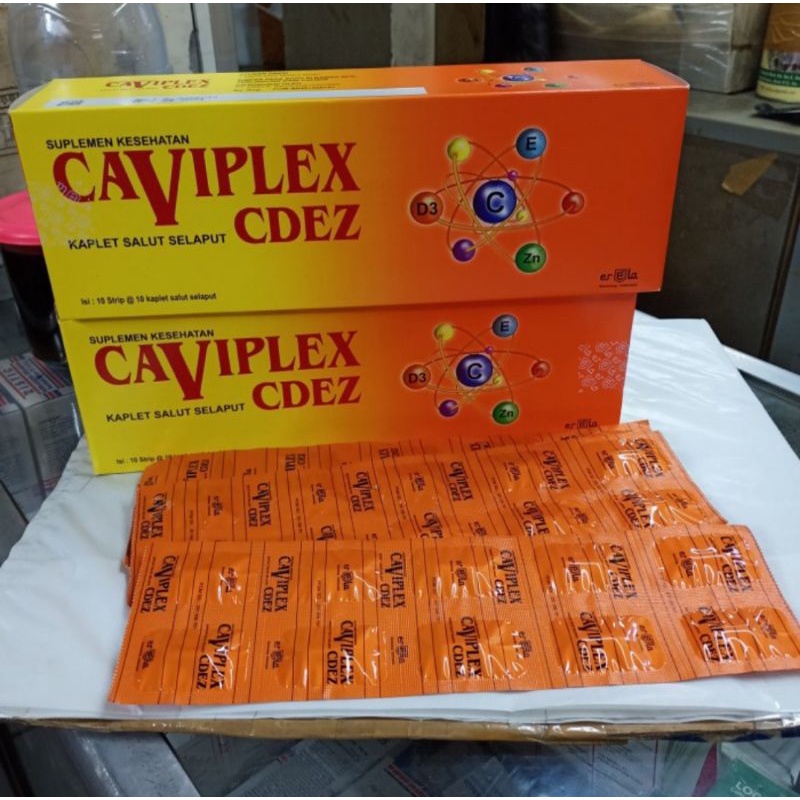 CAVIPLEX CDEZ VITAMIN C D E DAN ZINK SUPLEMEN DAYA TAHAN TUBUH