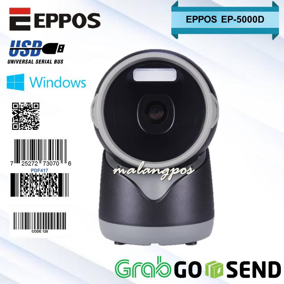 2D OMNI BARCODE KASIR SCANNER EPPOS EP-5000D QR CODE E-FAKTUR