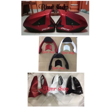 Dijual paket modif pcx 150 lokal 2018 box samping side box spion lipat dan sandaran backrest Limited