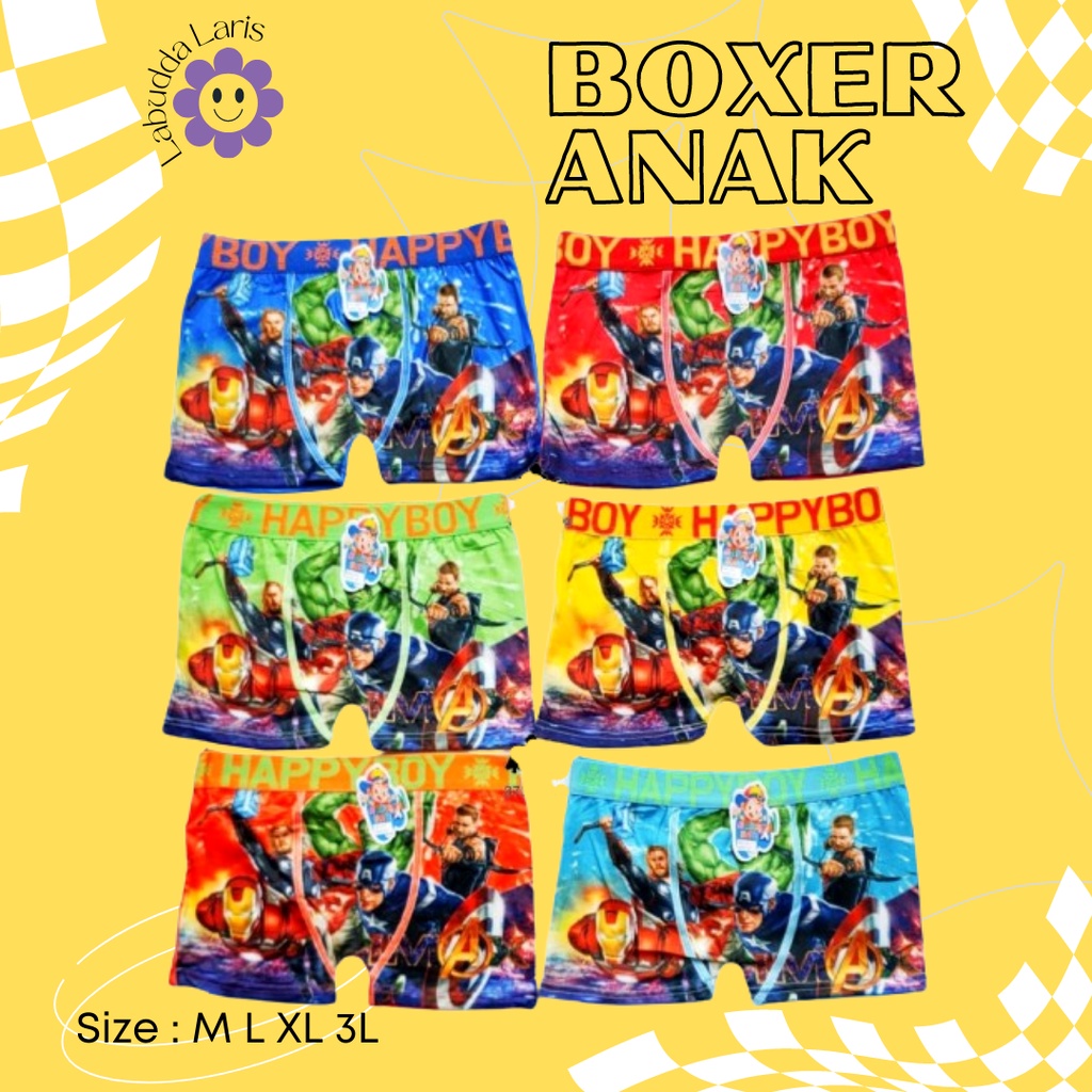 CD Boxer Celana Dalam Sempak Cangcut Cawet Anak Bayi Balita Cowok Laki Laki Import Murah Berkualitas