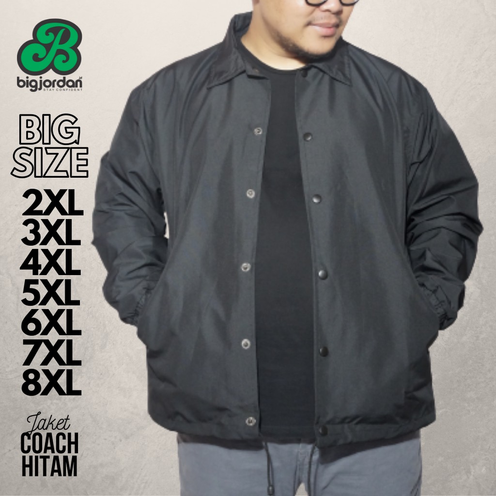 BIG JORDAN jaket coach big size XXXXXL XXXXL XXXL XXL jaket army jumbo 5XL 6XL 7XL 8XL 2XL 3XL 4XL