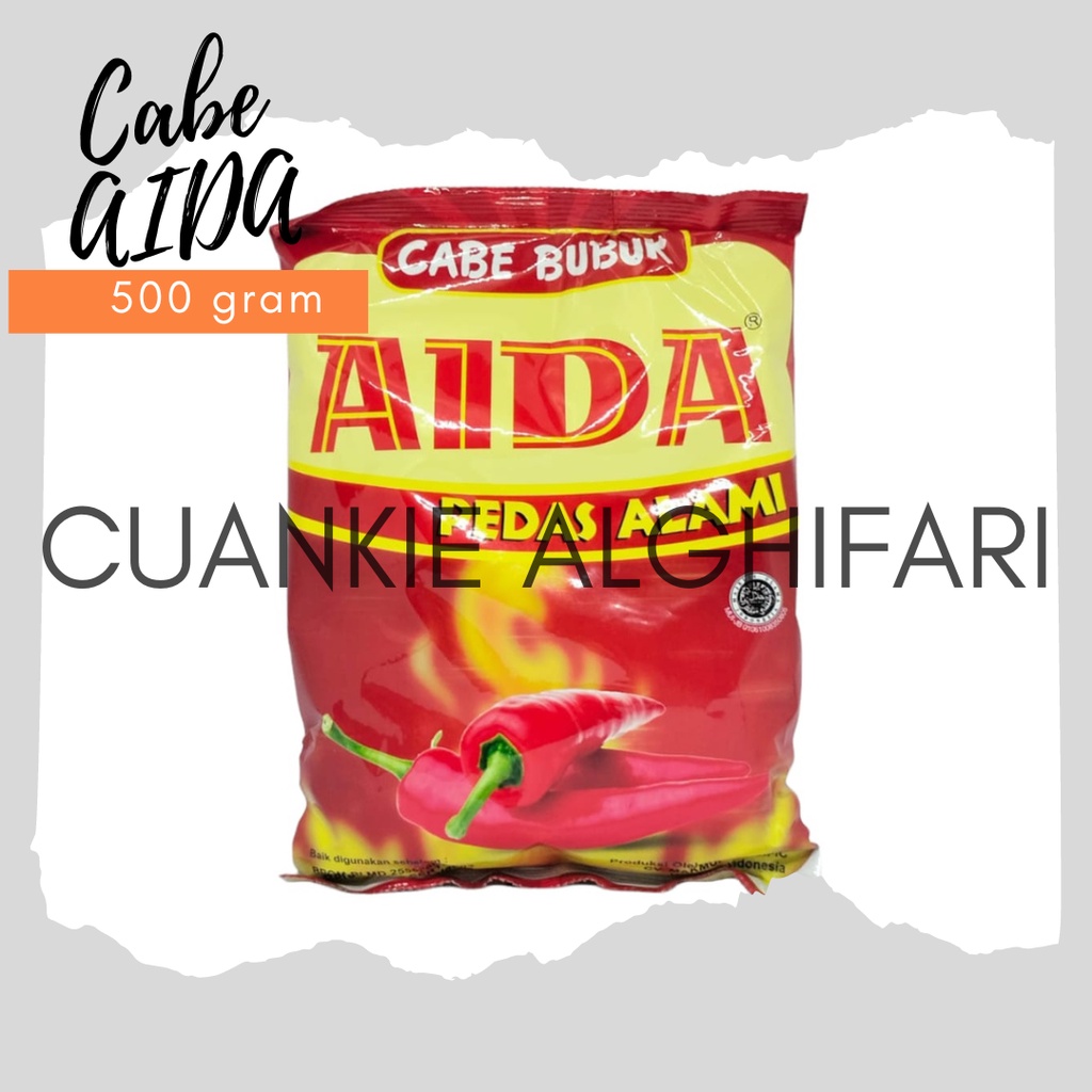 Cabe kering AIDA 500 gram ,,, di jamin pedassss,,,