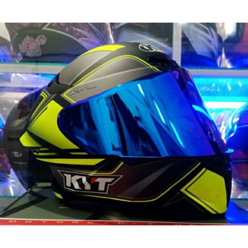 visor iridium blue kyt tt course